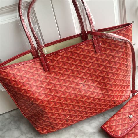 goyard bag red|goyard red pm tote.